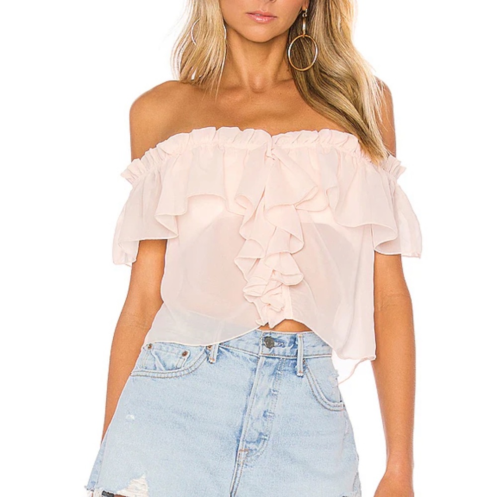 House of Harlow 1960 pink top